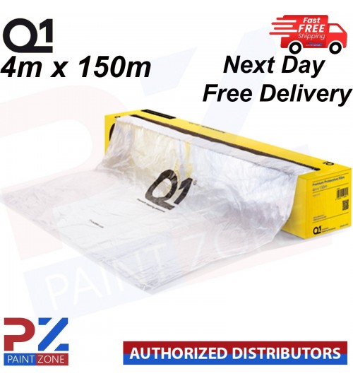 Q1 MASKING FILM SHEETING ROLL 4M X 150M PREMIUM AUTOMOTIVE PAINT PROTECTON